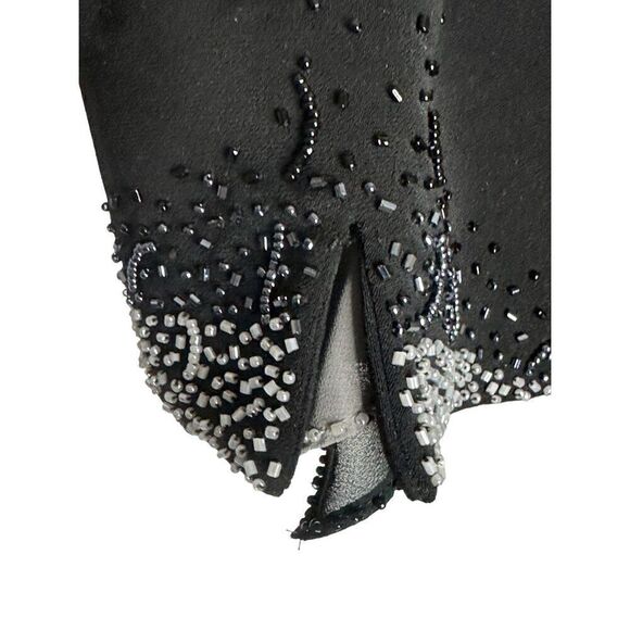 Carissimo Black Beaded Dressy Jacket Size 24 - Picture 8 of 15